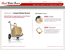 Tablet Screenshot of airpakglobalguard.com